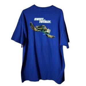 FINDING NEMO x VINTAGE y2k Promo Tee DVD VHS Graphic tee Crush Turtle blue‎ XL